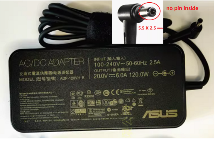NEW Genuine ASUS 20V 6A ADP-120VH B ADP-120CH B AC ADAPTER for ASUS Intel NUC 14 13 12 Pro NUC13VYKi7 R